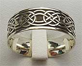 White Gold Celtic Wedding Ring