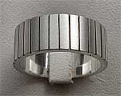 Wide Sterling Silver Wedding Ring